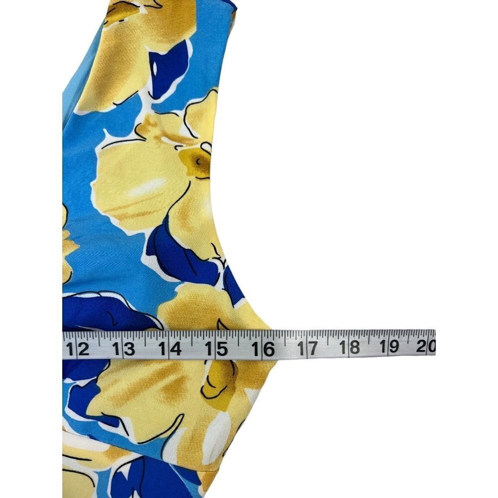 La Hearts Women's Blue & Yellow Floral Dress - Picture 5 of 7